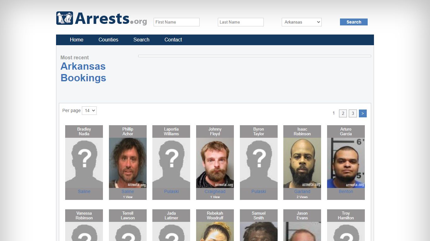 Arkansas Arrests and Inmate Search